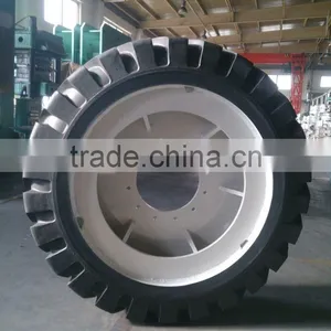 Best Quality Solid Rubber Tires 26.5-25 Rubber Solid Skid Steer Tires for Bobcat Lift From Security China thumbnail-5