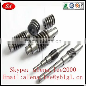 Brass/bronze/stainless Steel Worm Shaft Gear,tractor Gear Shaft,steel Gear Shaft thumbnail-1