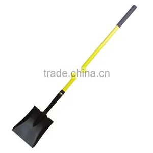 Hot Sale Direct Factory Sale Cheapest Prices Square Shaped Shovel Price Pade With Fiberglass Handle Garden Farm Tools Digger thumbnail-1