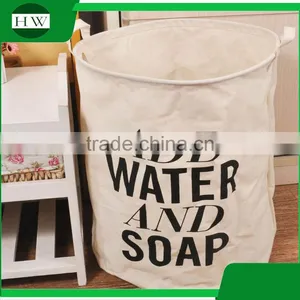 Promotion Gift Foldable Cotton Canvas Linen Fabric Kids Children Baby Clothing Toy Storage Basket thumbnail-2