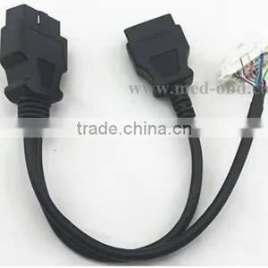 OBDII Splitter Y Cable,J1962 Male Connector to 2pcs J1962 Female Connector,1ft thumbnail-4