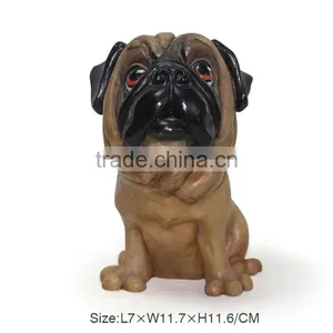 2016 Resin Sitting Small Dog Figurine thumbnail-2