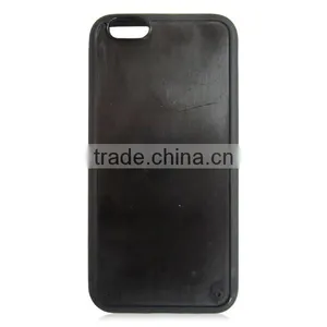 For Iphone6 TPU+PC Skid Resistance Microgoove Phone Case, Black Tpu Edges PC Back Case for Iphone6 6plus thumbnail-1