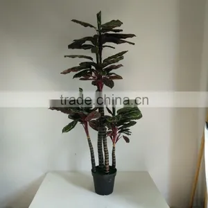 Fake Plant Red Plant Artificial Ornamental Green Plants thumbnail-1