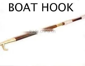Metal & Wood Boat Hook, Boat Supplies, Boat Accessories, Marine Hooks, Sailing Equipment, Brass Boat Accessories, thumbnail-1