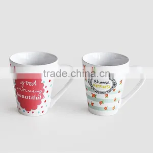 14oz Ceramic Coffee Mug, Stoneware With Decal Printing for Promotion thumbnail-3