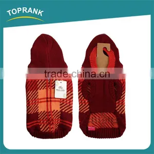 Wholesale Pet Apparel Classical Grid Patterned Dog Clothes Winter With Hat thumbnail-3