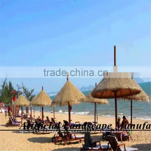 Umbrella Type Decoration Eco-friendly Extrusion Plastic Synthetic Thatch Roof for Decoration thumbnail-1