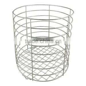 Towel Guest Romm Stainless Steel Towel Basket/bucket,dushbin/Waist Shape Towel Trash Can/Dirty Clothes thumbnail-1