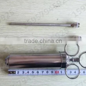 Factory Direct Sale 2oz 2 Needles Stainless Steel Food Syringe Turkey Syringe Food Injector Kitchen Tool thumbnail-4