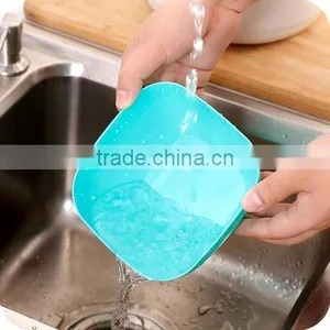 Colorful Plastic Fruit Bowl Snack Tray Nut Bowl Candy Tray Salad Bowl Plastic thumbnail-4