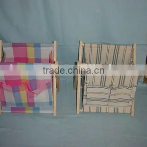 Vogue Folding Mini Wood Laundry Basket thumbnail-1