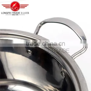 Hot Selling 3pcs Colorized Stainless Steel Soup Pot Kitchen Cookware With Decal thumbnail-5