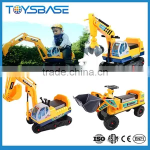 Excavator Digger Pulling Cart Mall Kids Ride on Toys thumbnail-4