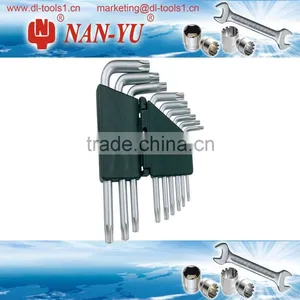 9PC Long Solid Star Key Wrench Set Hand Tool thumbnail-1