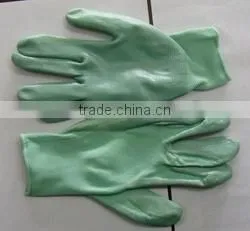 13G Light Green Nylon Line, Knit Wrist, Palm Coated Light Green Nitrile Foam thumbnail-1