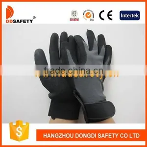 DDSAFETY 2017 Grey Nylon Gloves With Nitrile Coated Safety Working Glove thumbnail-1