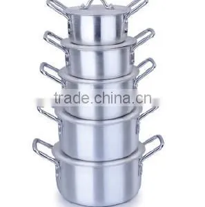 Hot Sale Cookware Set Satin Aluminum Pot thumbnail-1