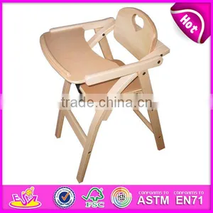 Professional Baby High Chair Wood,wooden Baby High Chair,best Quality Wooden Baby High Chair Dinner Chair Set W08F036 thumbnail-3