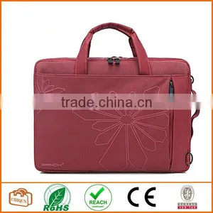 14 Inch Contour Flowers Floral Print Laptop Computer Briefcase Messenger Shoulder Bag Carrying Case thumbnail-2