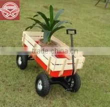 TC1823 Wooden Garden Trolley,childrens Wooden Cart,kids Wagon Cart thumbnail-1