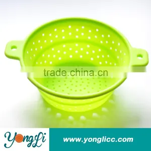 Flexible Portable Silicone Folding Fruit Basket thumbnail-1