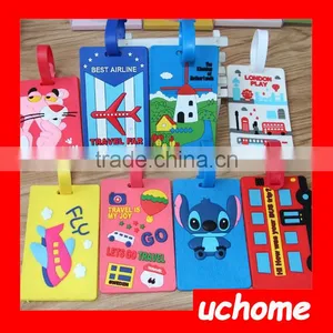 UCHOME Cartoon Luggage Tag Silicone PVC Luggage Tag thumbnail-1