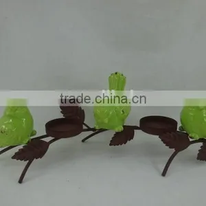 Novelty Ceramic Bird With Rusty Metal Trunk thumbnail-1