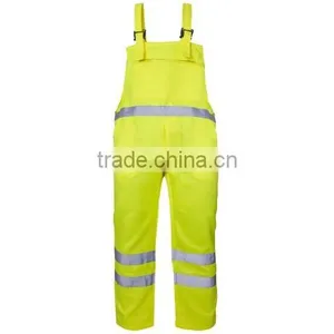Hi Vis Poly Cotton Bib Trousers Workwear thumbnail-4
