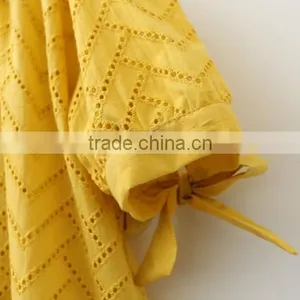 High Quality Girls off Shoulder Tops and Blouses With Bow Half Sleeves thumbnail-4