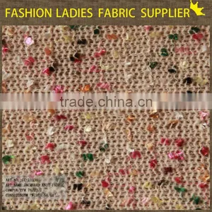 Hot Sales Ladies Fashion Fabric Acrylic Polyester Metallic Jacquard Fabric thumbnail-2