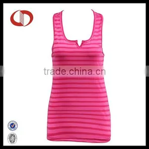 Women Stripe Fitness Tank Top thumbnail-1