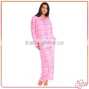 Sexy 100% Fleece Check Ladies Winter Nighty thumbnail-1