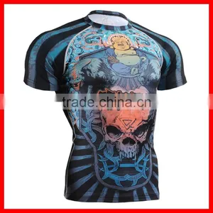 2015 Professional Fitness Wear Black Compression Shirt for Training/Yoga thumbnail-2