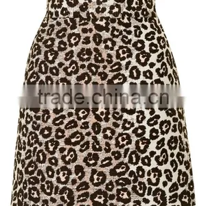 Customized Made Animal Leopard A Line Skirt For Ladies High Waist Sexy Skirt Cheap Sareer Wholesale thumbnail-2