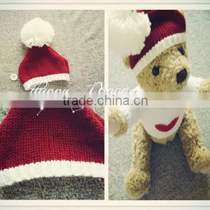 Free Knit Pattern for Hat Earflaps,knit Hat With Ball Top,winter Knitted Black Ski Mask Hat Knitting Pattern thumbnail-3
