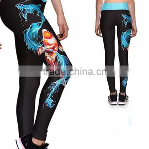 2017 High Quality Custom Made Women Blank Fitness Sublimation Yoga Leggings For Women thumbnail-1