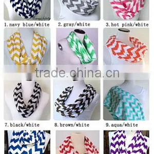 Wholesale Chevron Jersey Infinity Scarf thumbnail-2