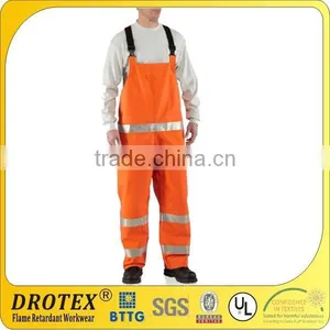 Men's Aramid Flame Resistant Rainwear Bib Overall thumbnail-1
