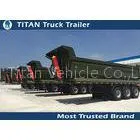 High Strength Steel Heavy Duty U Shape Tandem off Road Dump Trailer For Military thumbnail-1