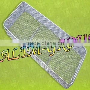 Perforated Instrument Sterilization SS Tray 19X7X3" thumbnail-1