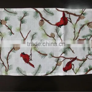 100% Polyester New Design Hand Embroidery Table Runner thumbnail-1