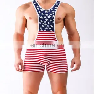 Promotion Custom Wrestling Suits for Sale, Kids Wrestling Suits, Custom Polyester Spandex Suit thumbnail-3