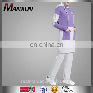 Factory OEM Women Design Contrast Color Female Spring Sportsware Ladies Tracksuit Set thumbnail-1