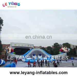 Big Bull Kids Aquapaek Water Park Large Inflatable Slide Amusement Park Pool thumbnail-1