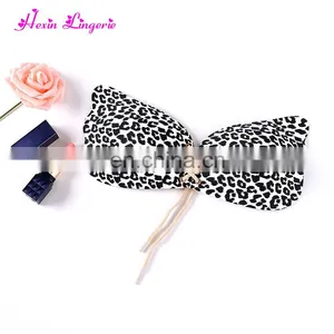 In Stocks White Leopard Veins Sexy Backless Nubra Push Up Invisible Bra thumbnail-1