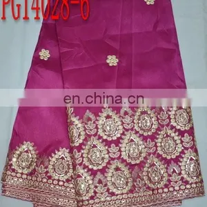 Top Quality Fashion New Design Embroidery George Fabric for Dress(PG14028) thumbnail-6