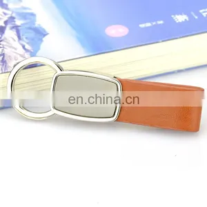 Fashionable Patterns Custom Logo Leather With Metal Key Chain thumbnail-6