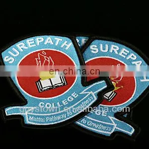 Custom Uniform Logo Woven Badge for School thumbnail-6