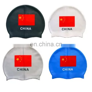 Country Flag Waterproof 100% Silicone Swim Cap thumbnail-5